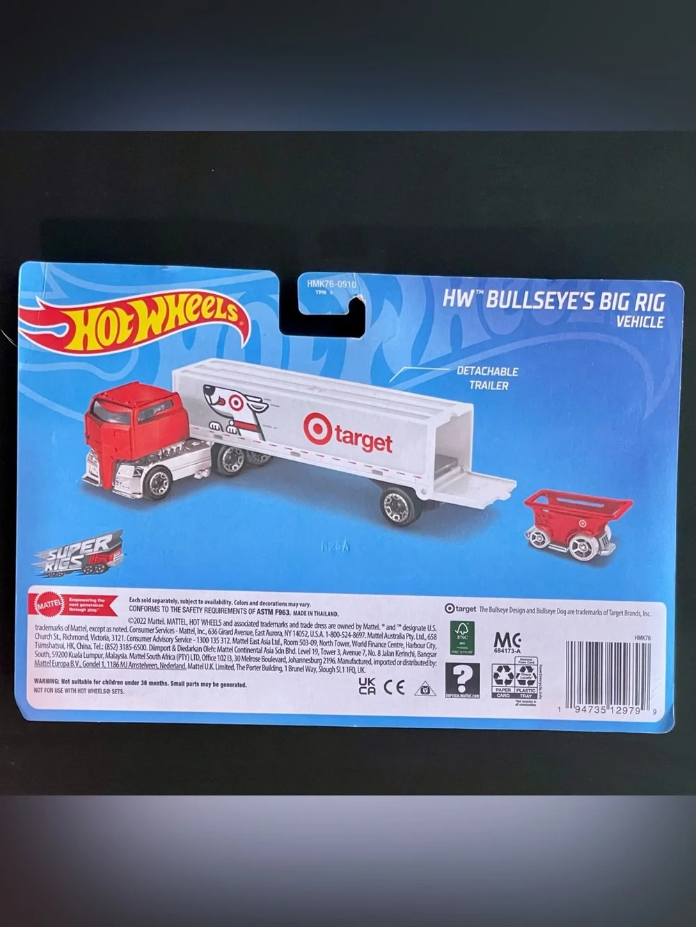 Hot Wheels Super Rigs Target Bullseye’s Big Rig – New Sealed